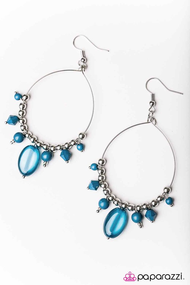 Paparazzi ♥ Sunset Shores - Blue ♥ Earrings