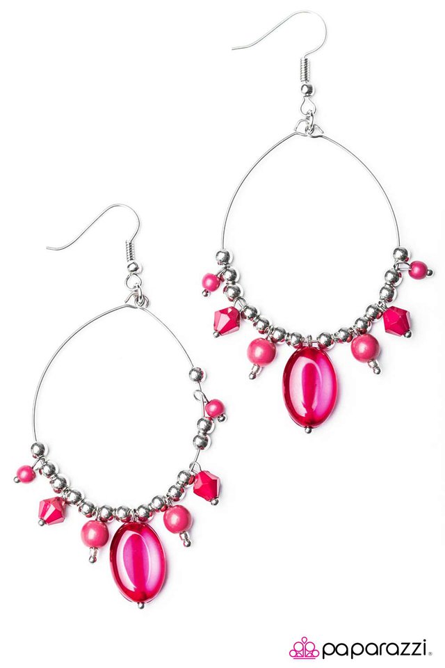 Paparazzi ♥ Sunset Shores - Pink ♥ Earrings