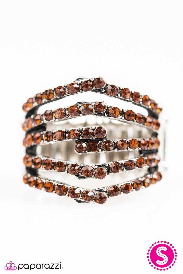 Paparazzi ♥ Stack Attack - Brown ♥ Ring