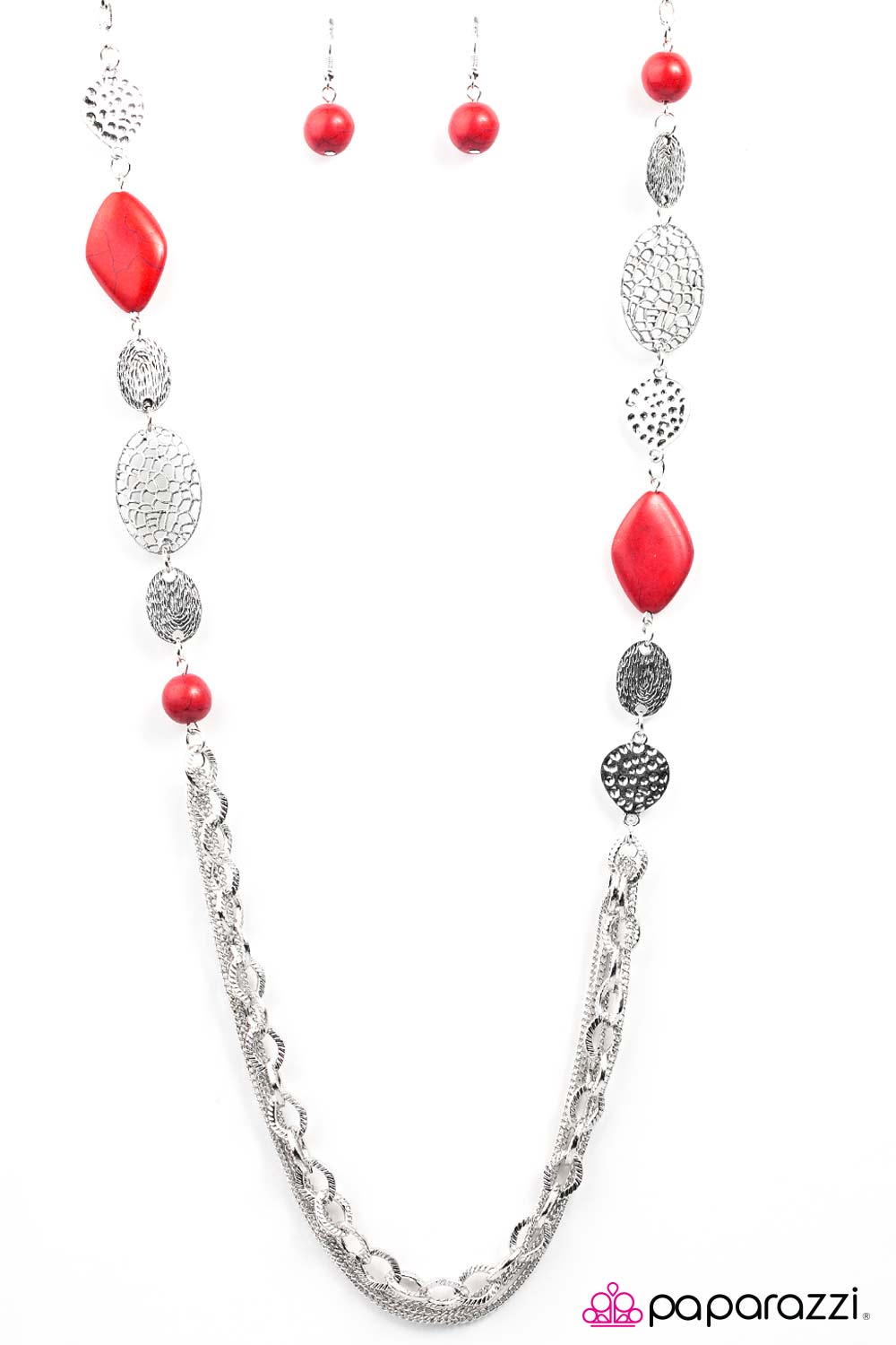 Paparazzi ♥ Saloon Style - Red ♥ Necklace