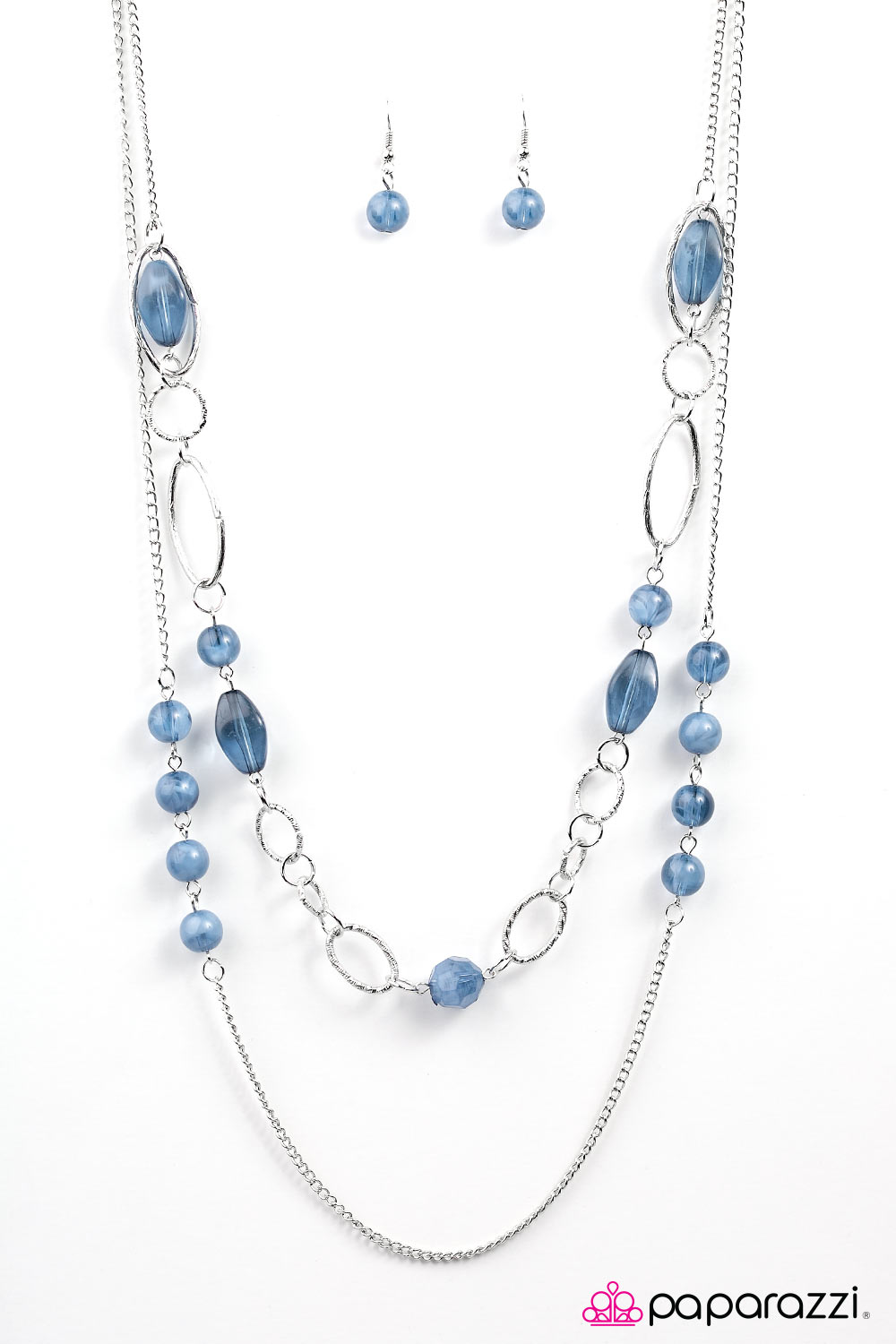 Paparazzi ♥ Touch The Clouds - Blue ♥ Necklace