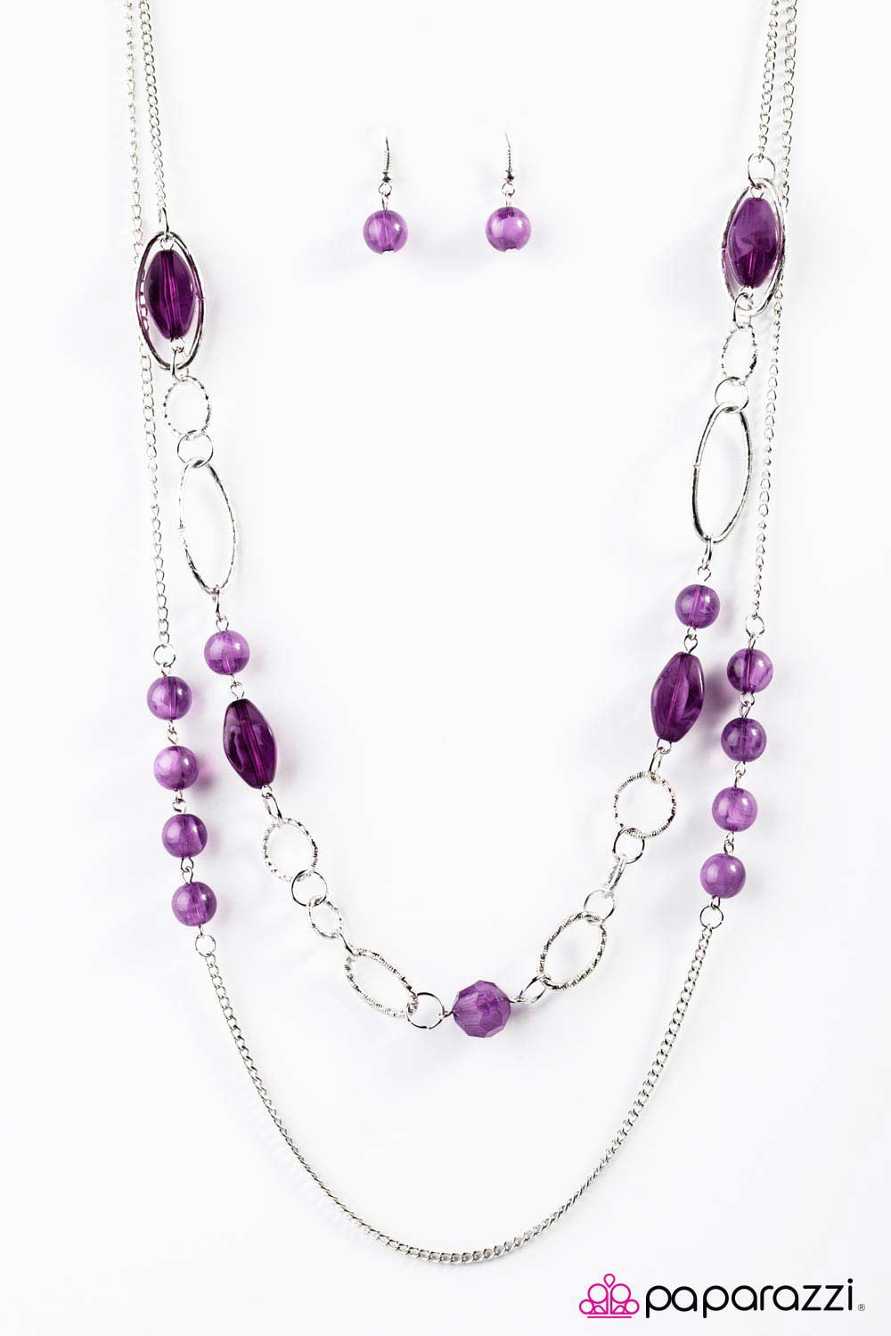 Paparazzi ♥ Touch The Clouds - Purple ♥ Necklace