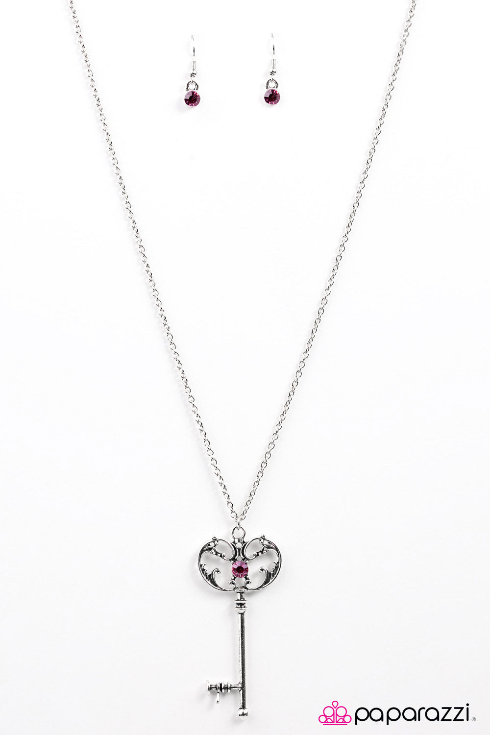 Paparazzi ♥ Key Signature - Pink ♥ Necklace