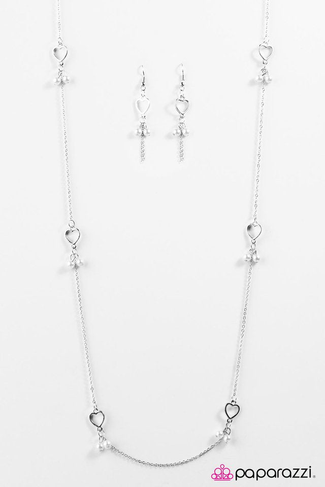 Paparazzi ♥ Its Your Love - White ♥ Necklace