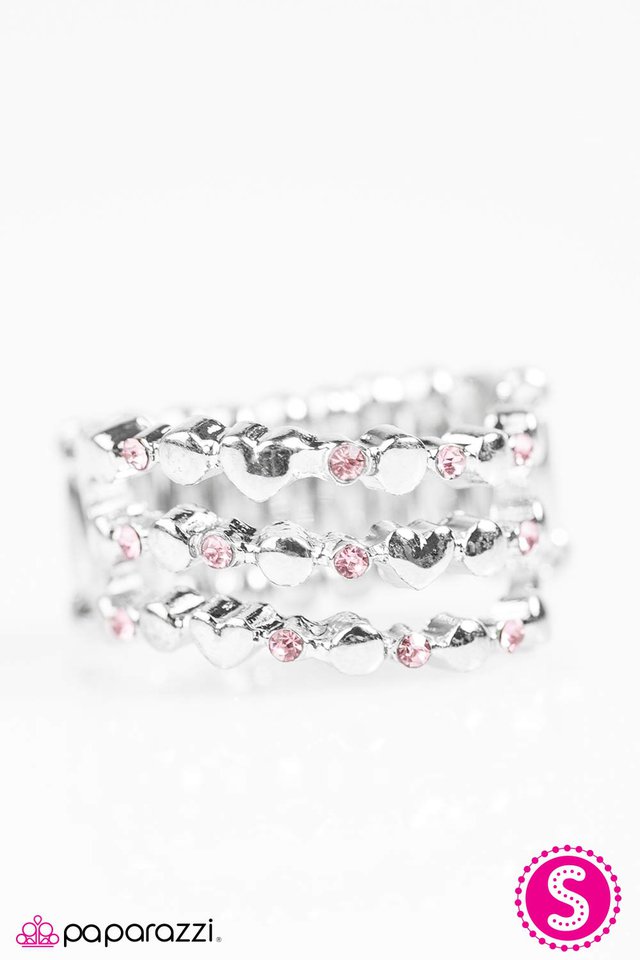 Paparazzi ♥ Happy Hearts - Pink ♥ Ring