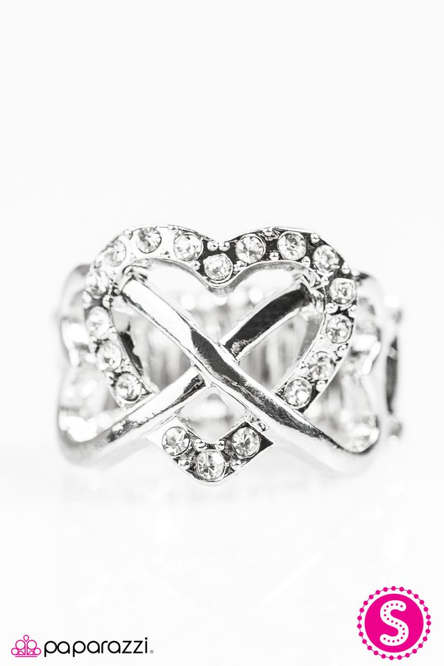Paparazzi ♥ Big Love - White ♥ Ring