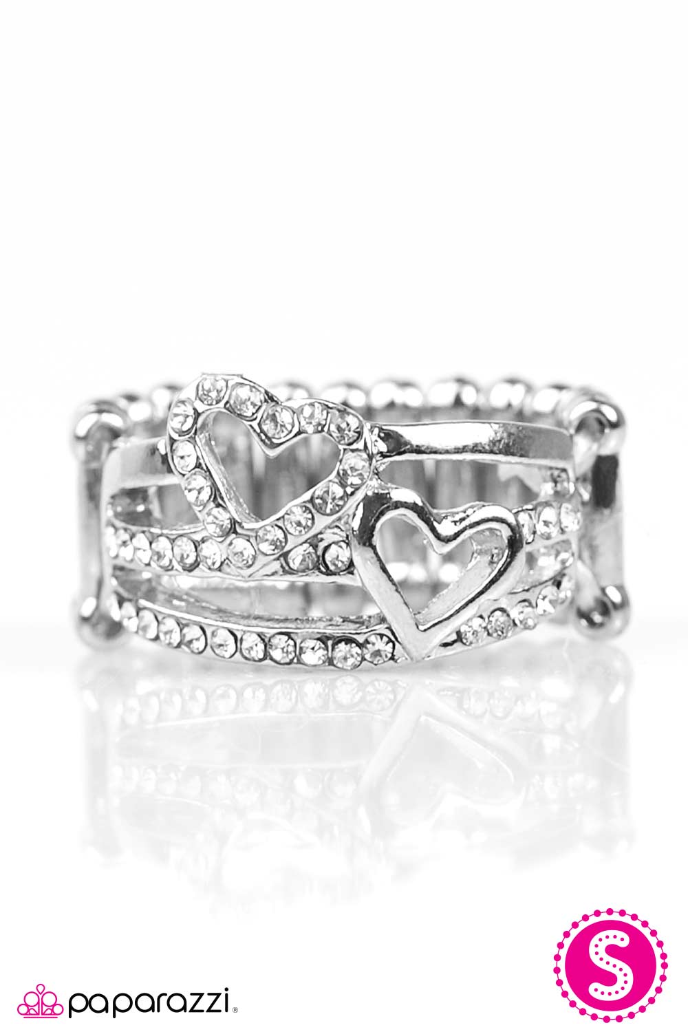 Paparazzi ♥ Heart Harmonics - White ♥ Ring