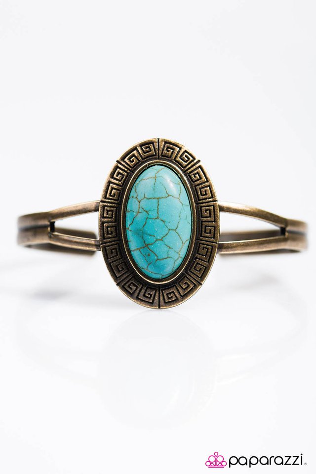 Paparazzi ♥ Mayan Muse - Blue ♥ Bracelet