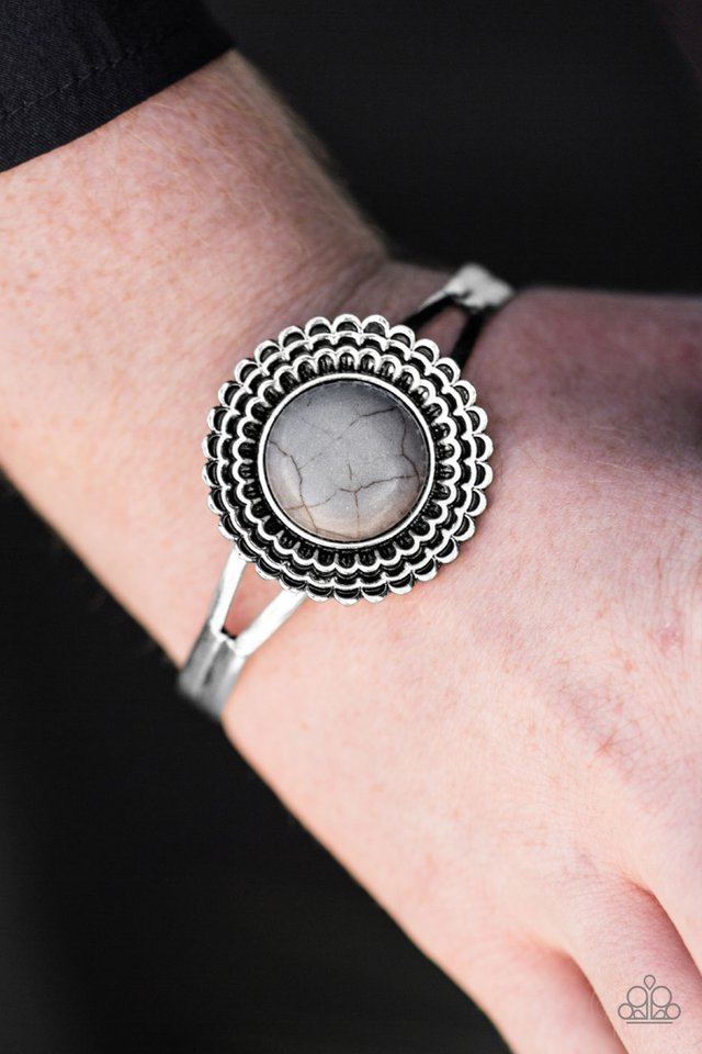 Paparazzi ♥ Live In Full Bloom - Silver ♥ Bracelet