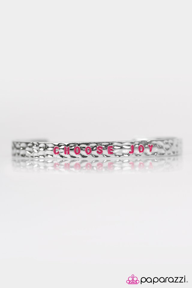 Paparazzi ♥ Choose Joy - Pink ♥ Bracelet