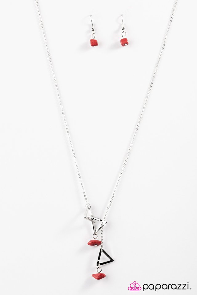 Paparazzi ♥ Mountain Tour - Red ♥ Necklace
