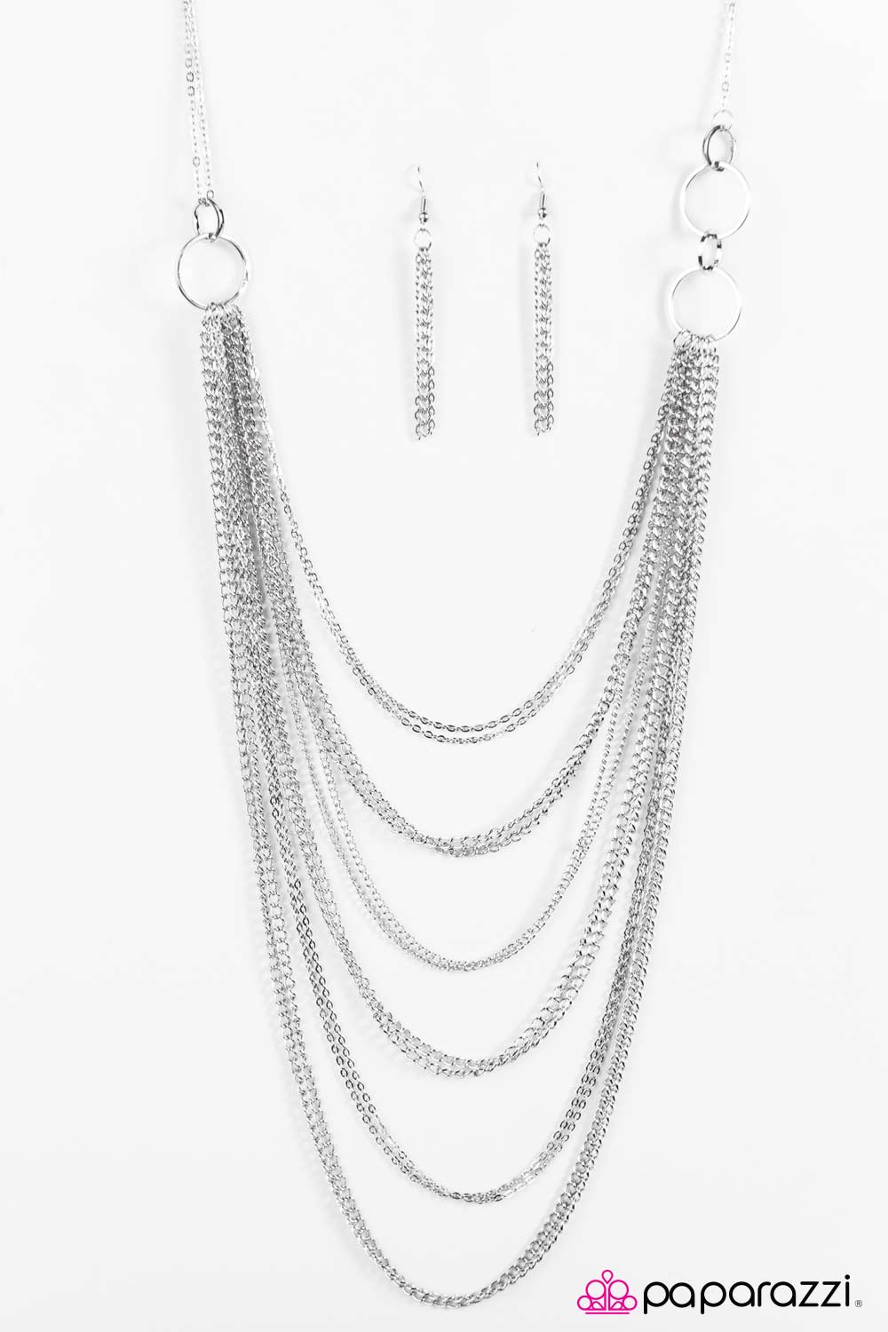 Paparazzi ♥ A For Asymmetrical - Silver ♥ Necklace