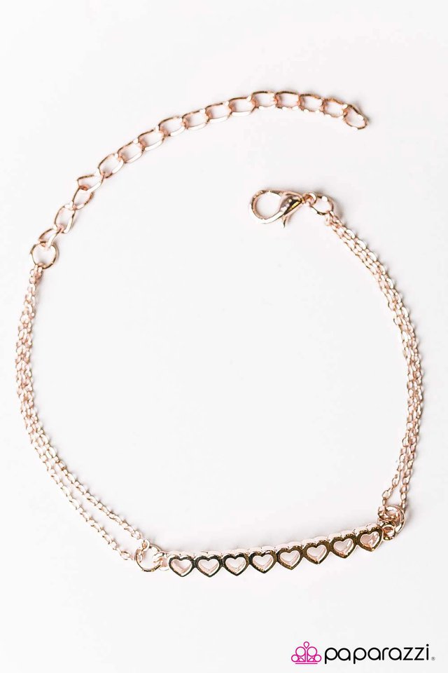 Paparazzi ♥ Totally Crushing - Rose Gold ♥ Bracelet