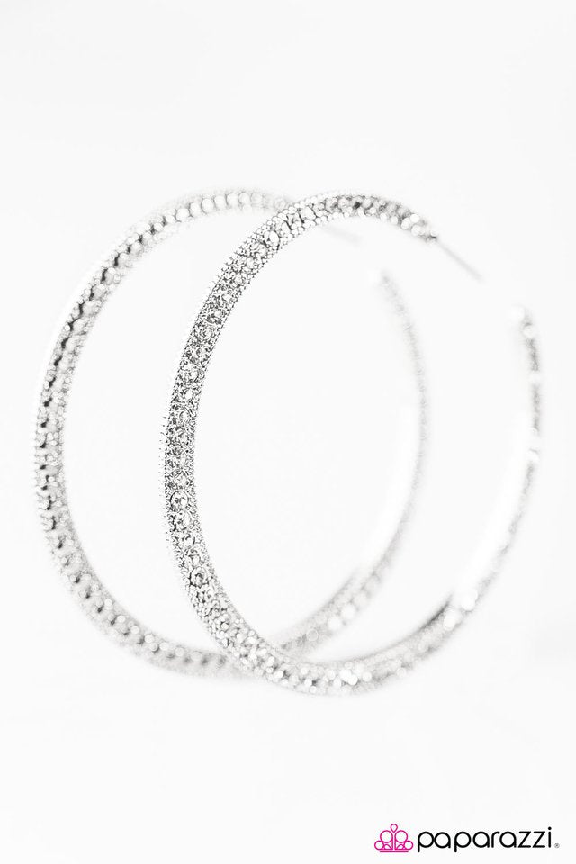 Paparazzi ♥ The Big Leagues - White ♥ Earrings