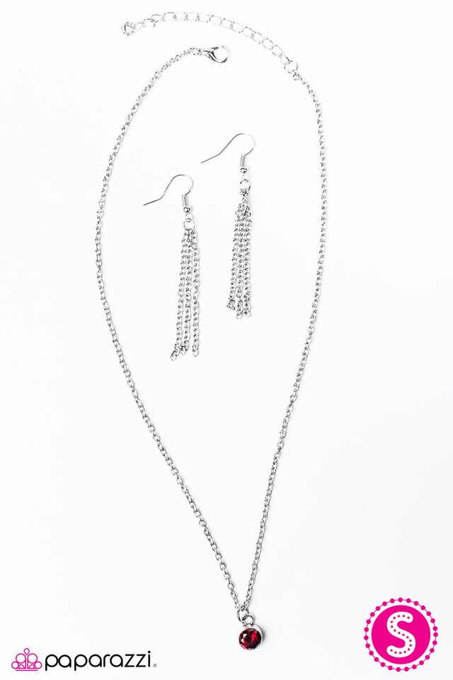 Paparazzi ♥ Just A Spark - Red ♥ Necklace