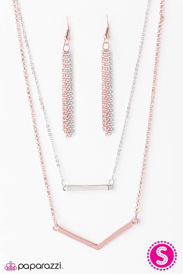 Paparazzi ♥ Metal Mayhem - Copper ♥ Necklace