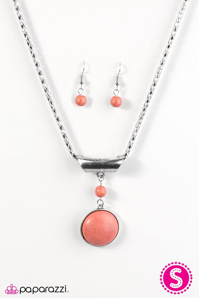 Paparazzi ♥ The Electric Slide - Orange ♥ Necklace