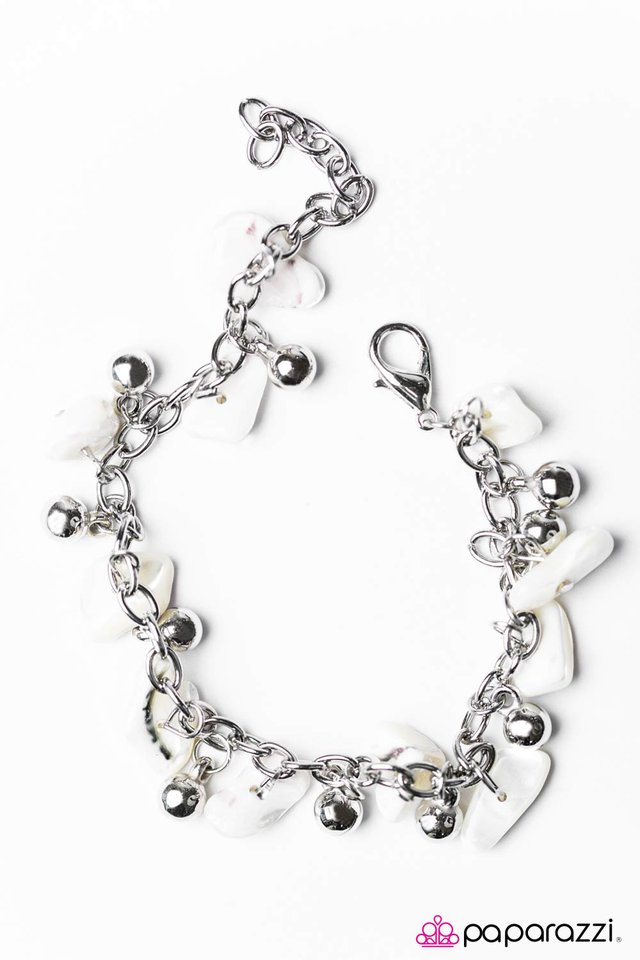 Paparazzi ♥ Rainbow Rock - White ♥ Bracelet