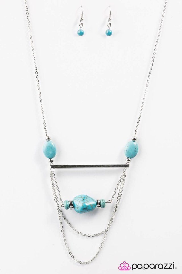 Paparazzi ♥ Creek Couture - Blue ♥ Necklace