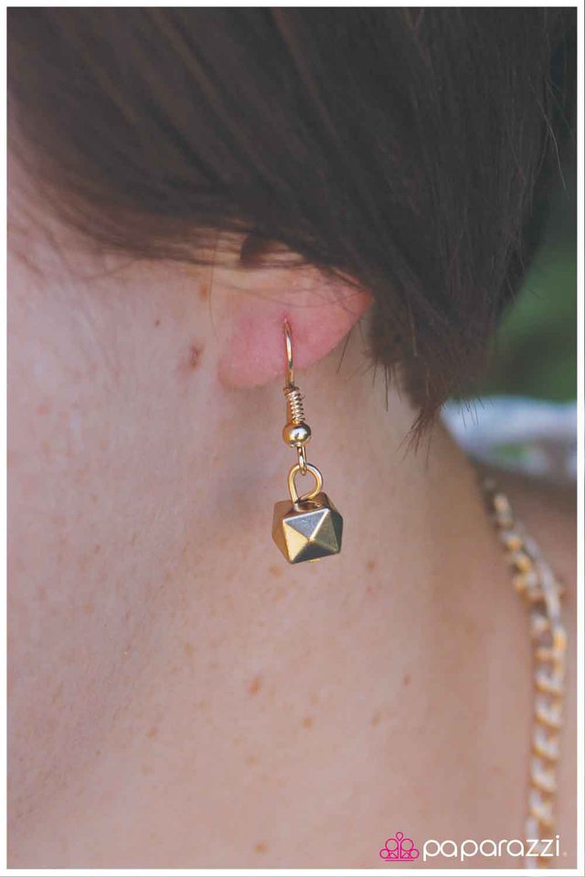 Paparazzi ♥ Ball and Chain - Gold ♥ Necklace