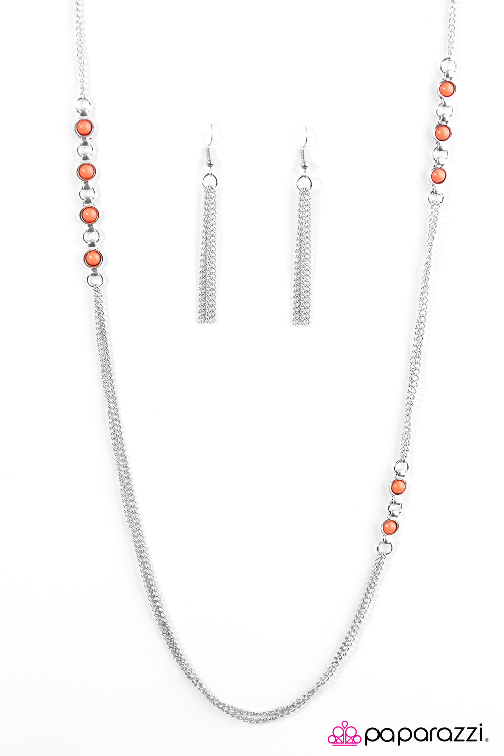 Paparazzi ♥ Color Vision - Orange ♥ Necklace