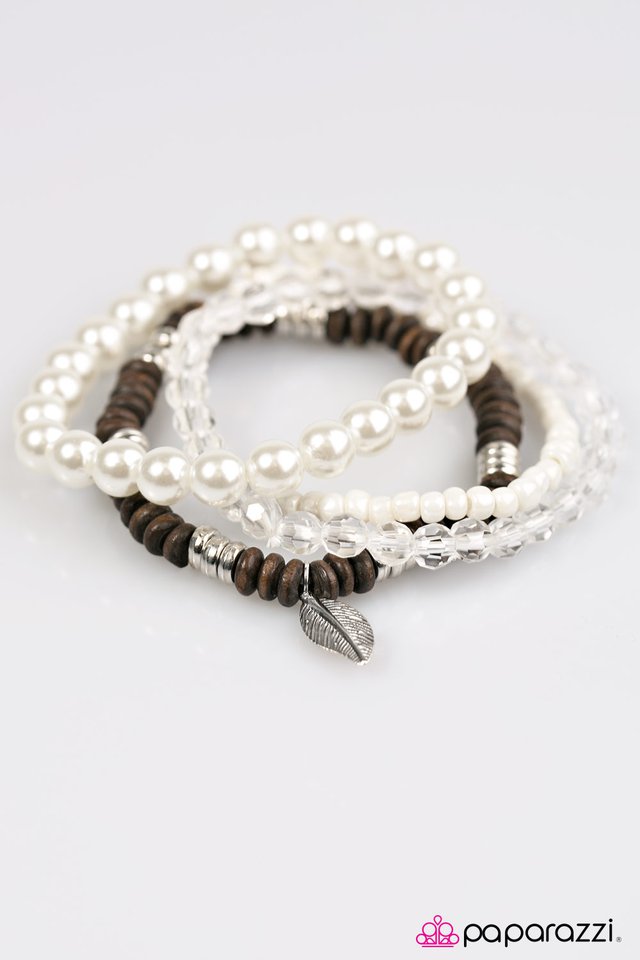 Paparazzi ♥ Forest Fest - White ♥ Bracelet