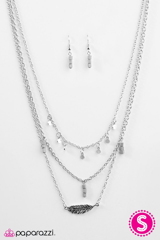 Paparazzi ♥ Fly Time - Silver ♥ Necklace