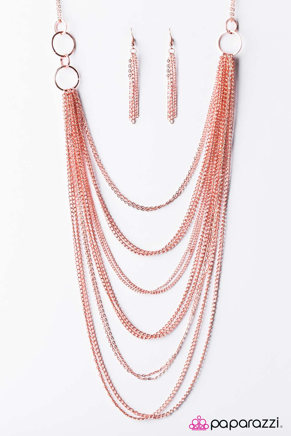 Paparazzi ♥ A For Asymmetrical - Copper ♥ Necklace