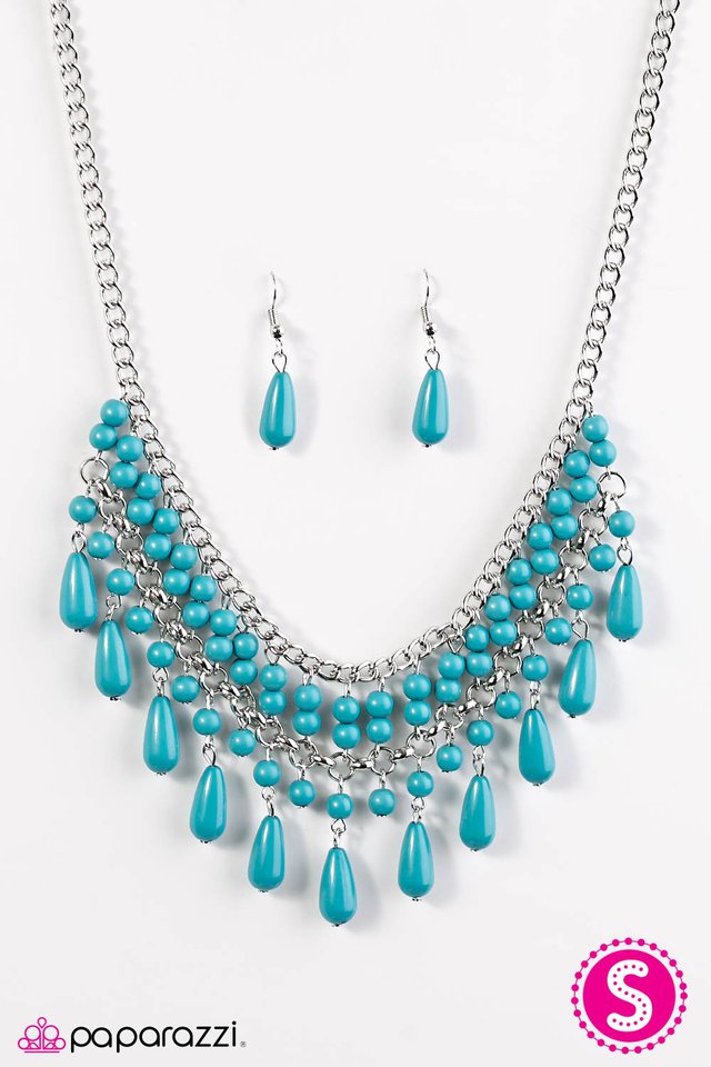 Paparazzi ♥ Daredevil - Blue ♥ Necklace