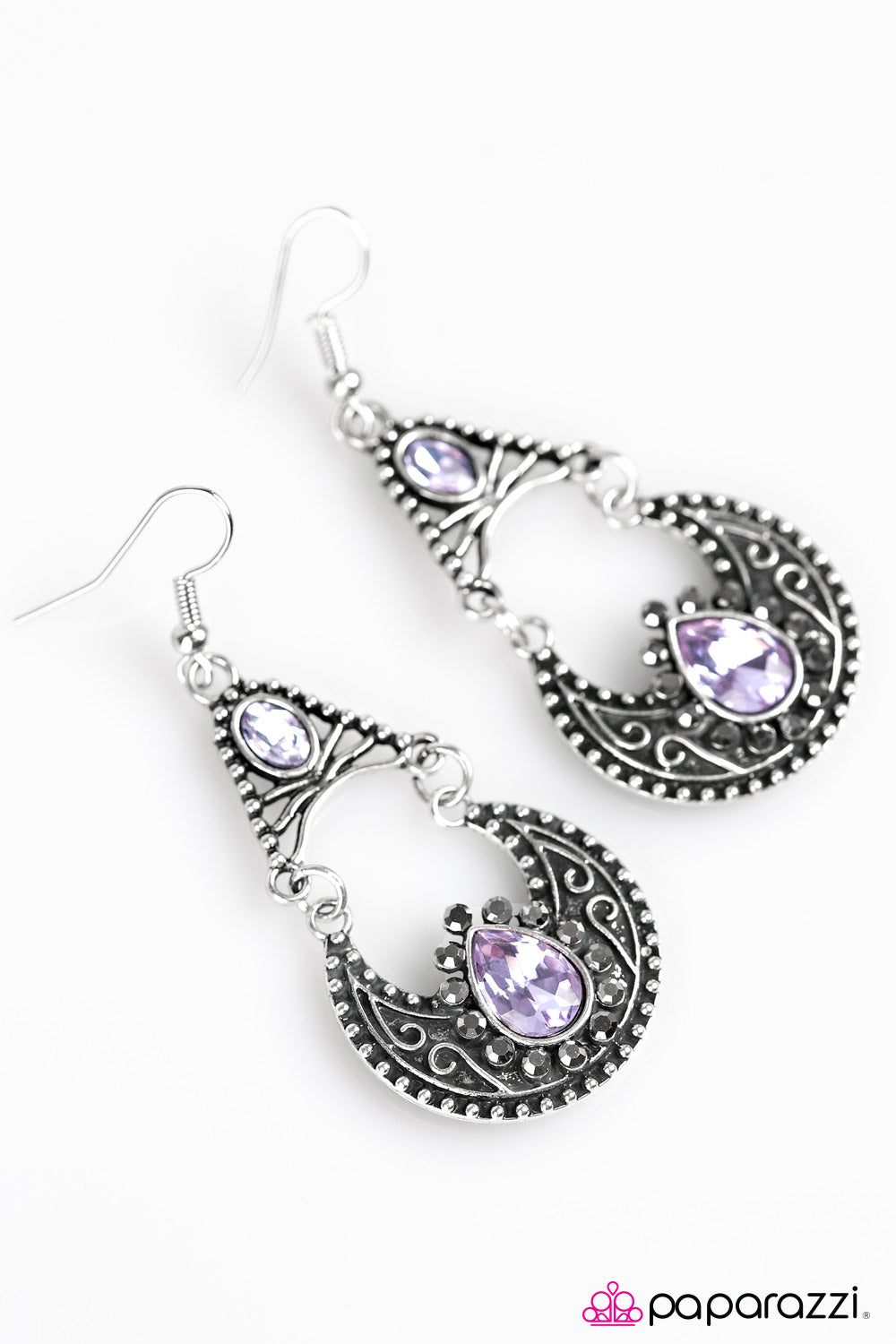 Paparazzi ♥ A Night In The Clouds - Purple ♥ Earrings