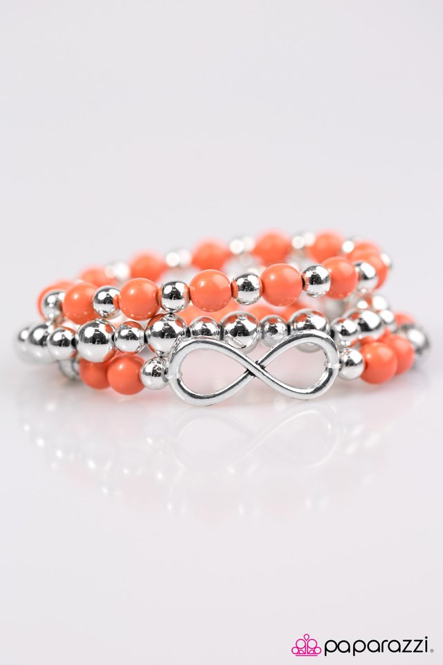 Paparazzi ♥ A Race Against Time - Orange ♥ Bracelet