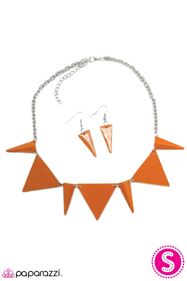 Paparazzi ♥ That is the Point - Orange ♥ Necklace
