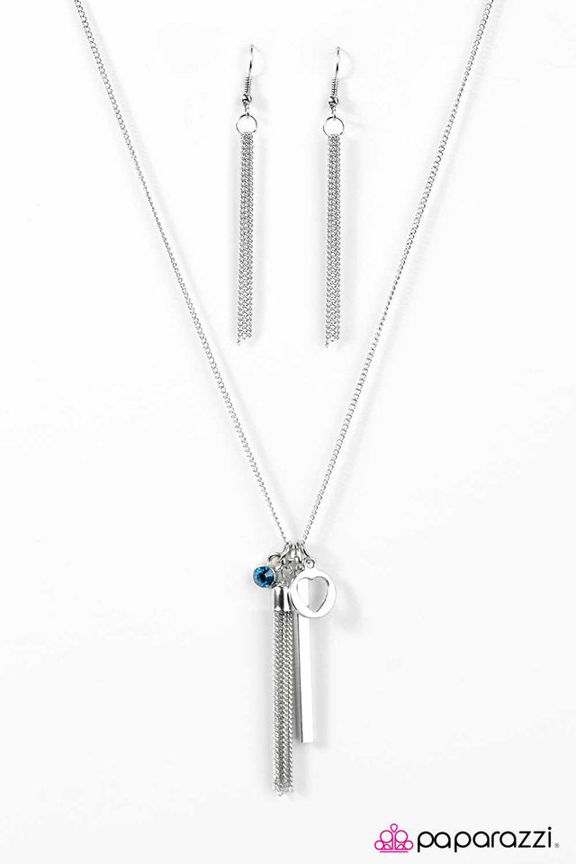 Paparazzi ♥ GLEAM Team - Blue ♥ Necklace