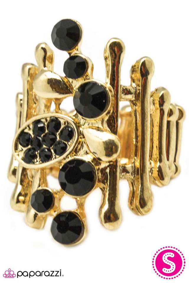 Paparazzi ♥ Organized Chaos - Black ♥ Ring