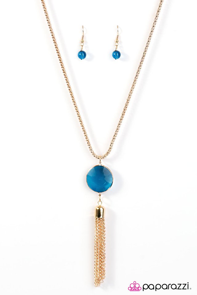 Paparazzi ♥ Fortune Smiles Upon You - Blue ♥ Necklace