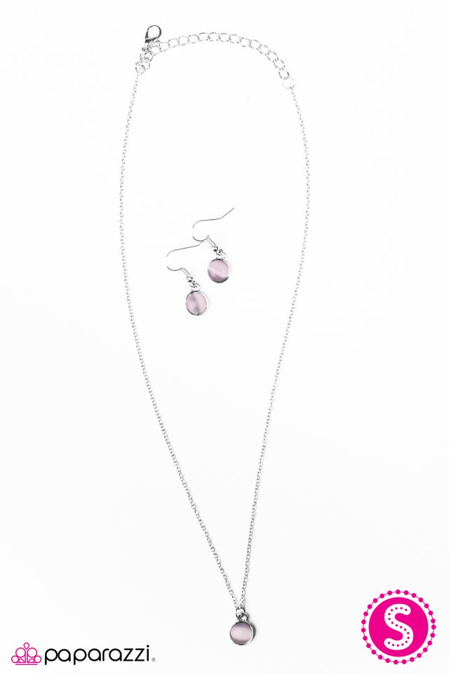 Paparazzi ♥ Let There Be MOONLIGHT - Pink ♥ Necklace