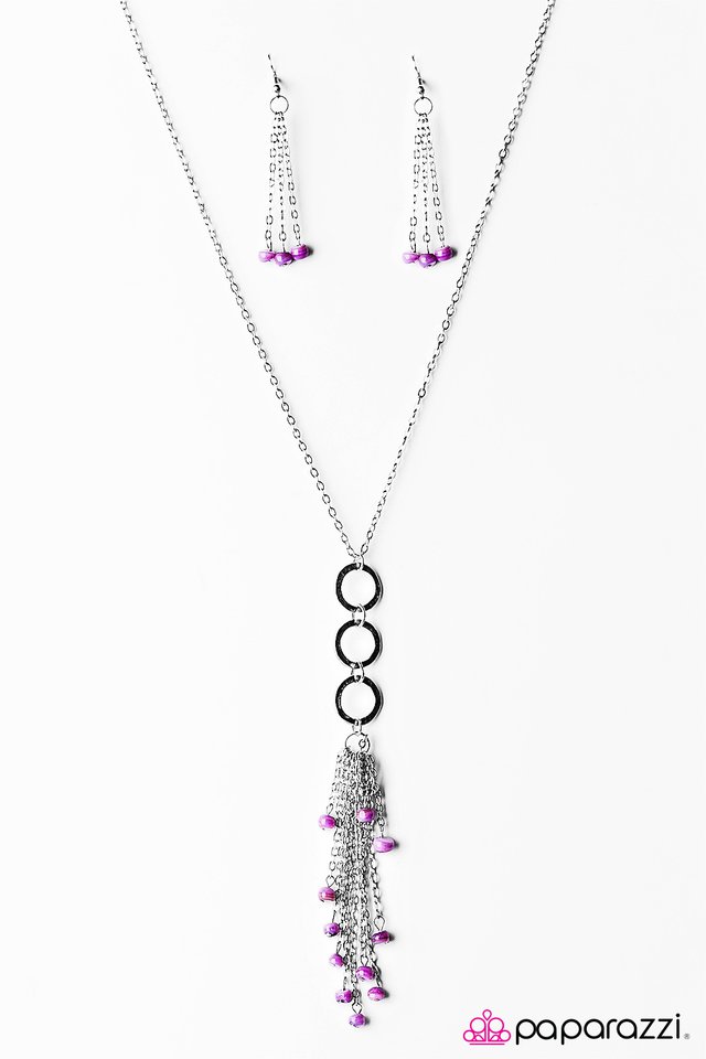Paparazzi ♥ Come Sail Away - Purple ♥ Necklace