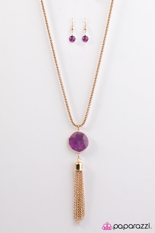 Paparazzi ♥ Fortune Smiles Upon You - Purple ♥ Necklace