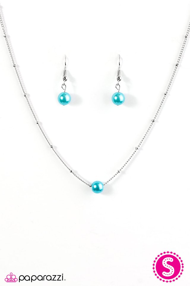 Paparazzi ♥ Poshly Prim - Blue ♥ Necklace