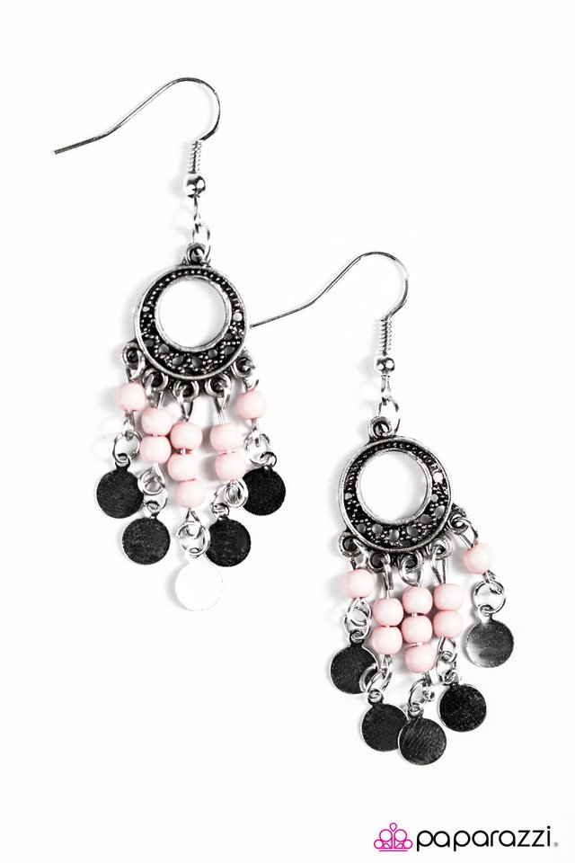 Paparazzi ♥ Gypsy Jamboree - Pink ♥ Earrings