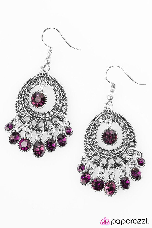Paparazzi ♥ Richly Radiant - Purple ♥ Earrings