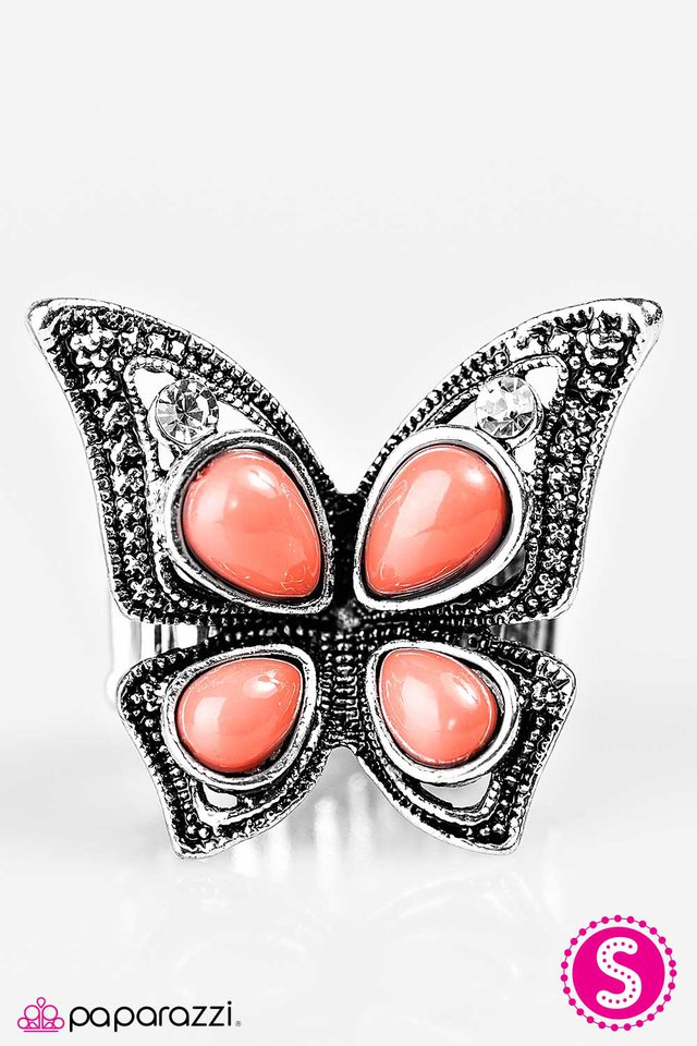 Paparazzi ♥ Fly As A Butterfly - Orange ♥ Ring