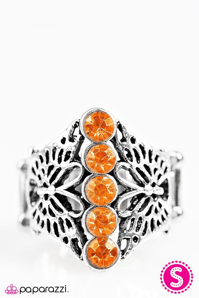 Paparazzi ♥ Butterfly Garden - Orange ♥ Ring