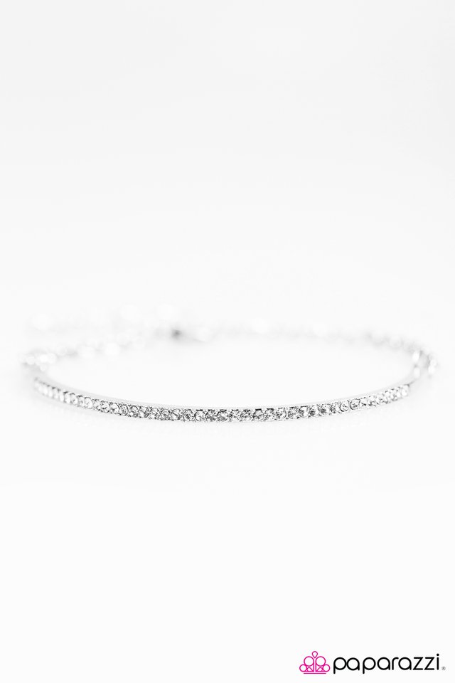 Paparazzi ♥ Glitter Empire - White ♥ Bracelet