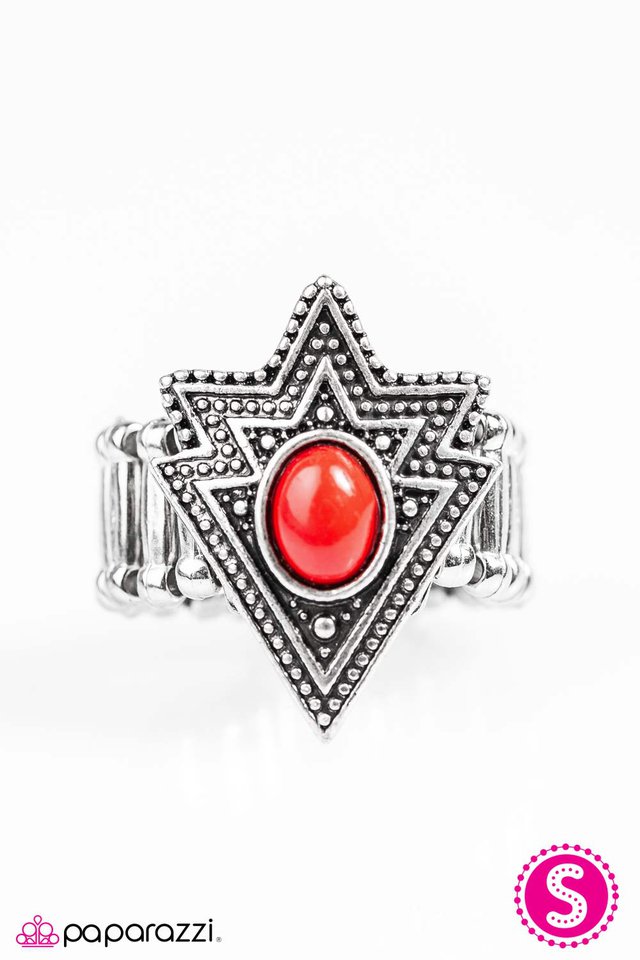 Paparazzi ♥ Tribe Vibe - Red ♥ Ring