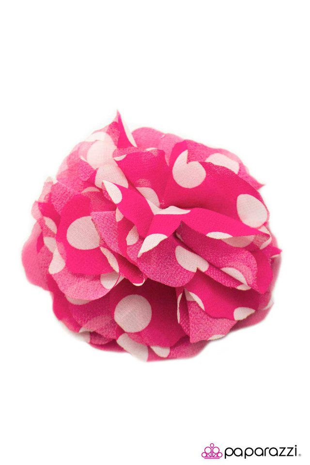 Paparazzi ♥ POLKA-hontas - Pink ♥ Hair Clip