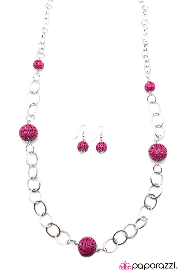 Paparazzi ♥ Girls Just Want to Have Fun - Pink ♥ Necklace