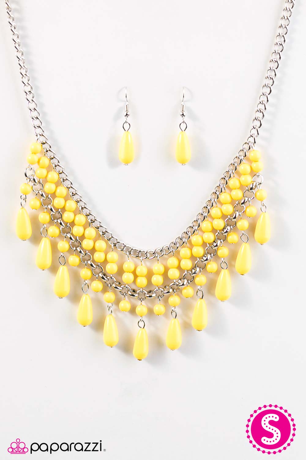 Paparazzi ♥ Daredevil - Yellow ♥ Necklace