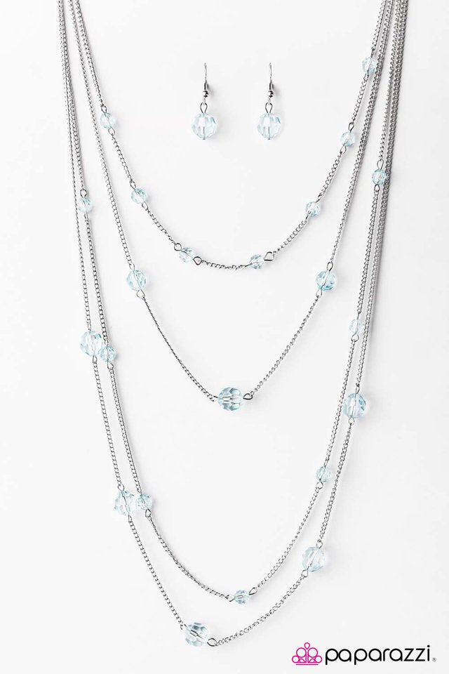 Paparazzi ♥ Sparkling Intentions - Blue ♥ Necklace