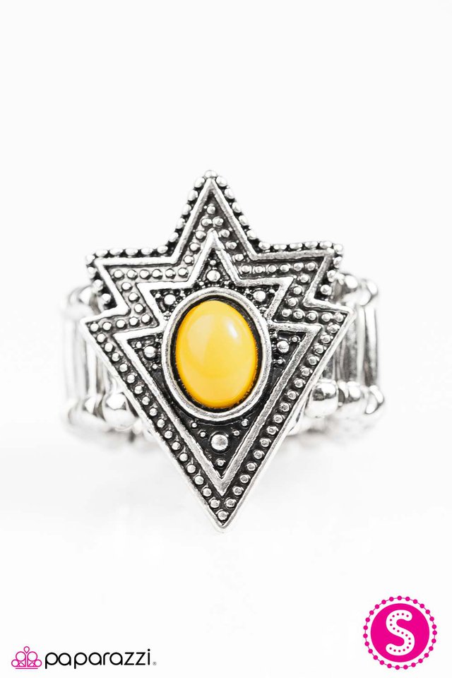 Paparazzi ♥ Tribe Vibe - Yellow ♥ Ring